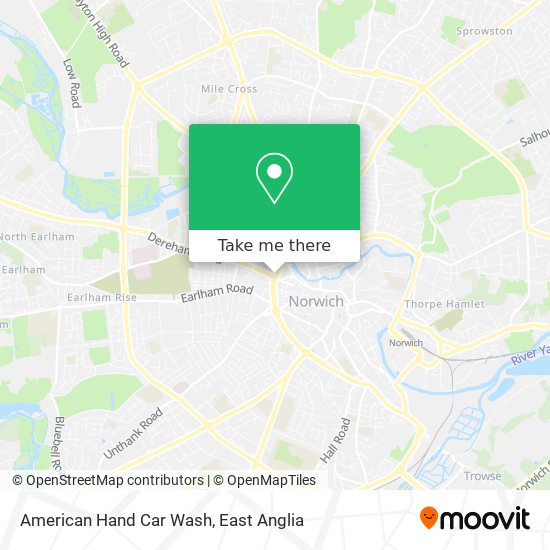 American Hand Car Wash map