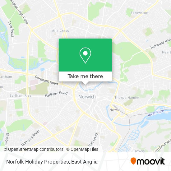 Norfolk Holiday Properties map