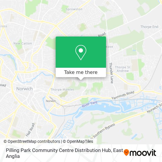 Pilling Park Community Centre Distribution Hub map