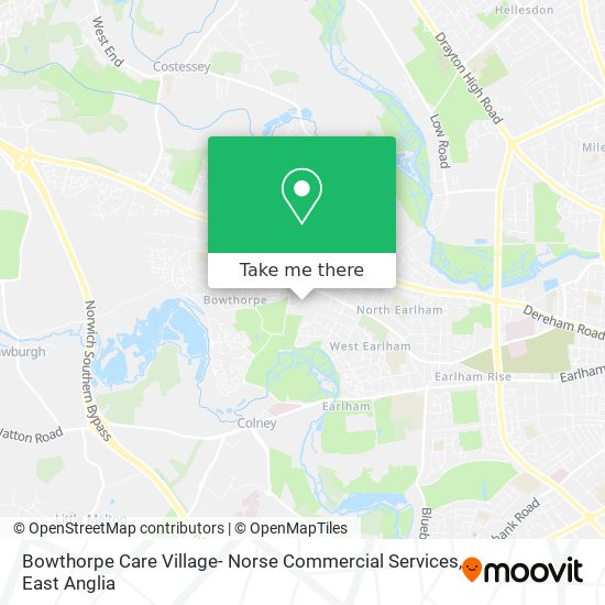 Bowthorpe Care Village- Norse Commercial Services map