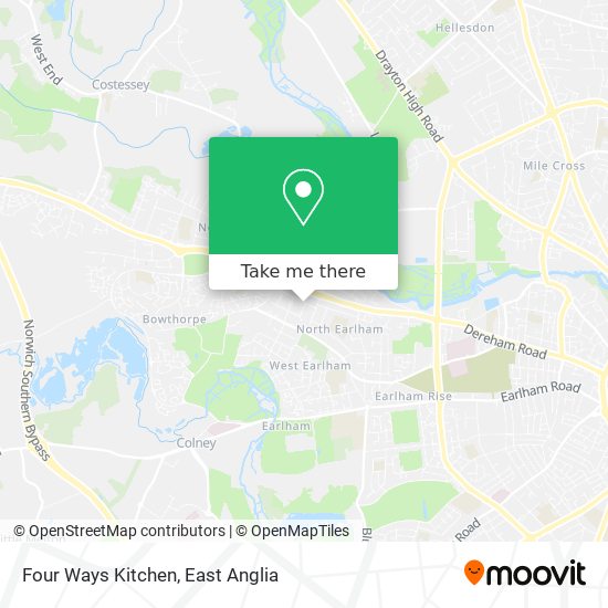 Four Ways Kitchen map