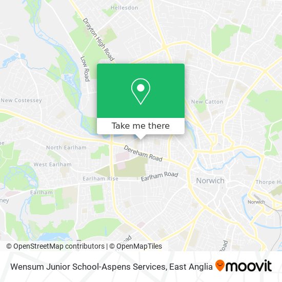 Wensum Junior School-Aspens Services map
