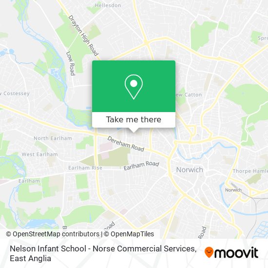 Nelson Infant School - Norse Commercial Services map