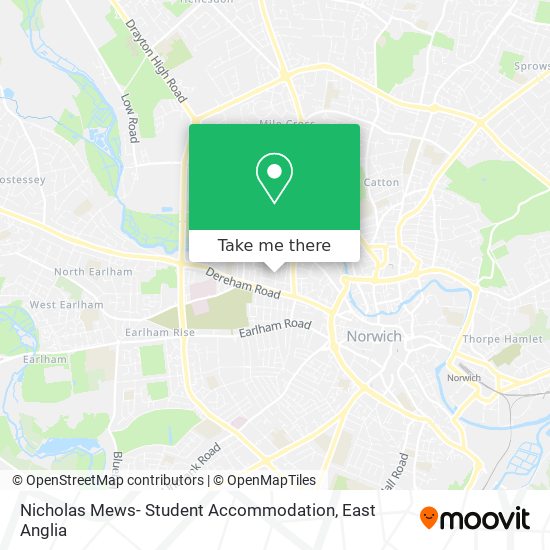 Nicholas Mews- Student Accommodation map