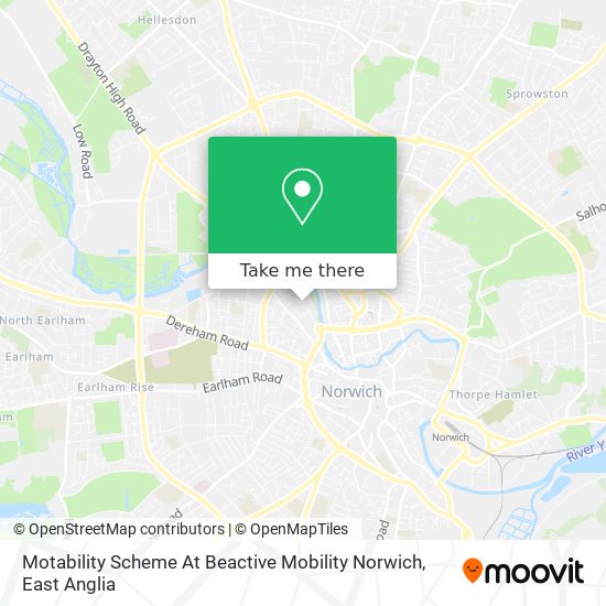 Motability Scheme At Beactive Mobility Norwich map