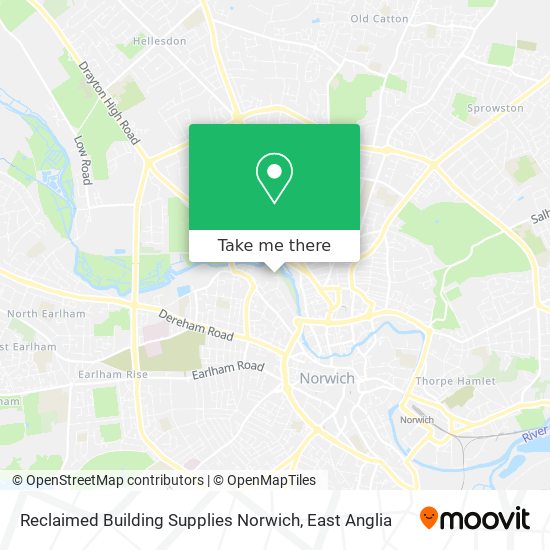 Reclaimed Building Supplies Norwich map