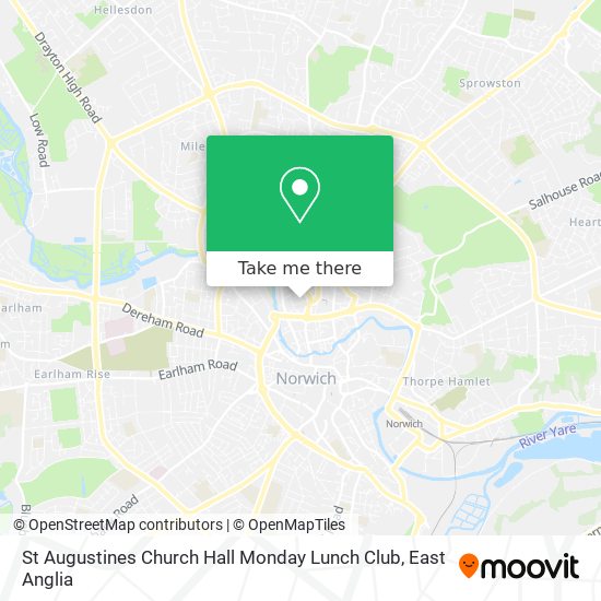 St Augustines Church Hall Monday Lunch Club map