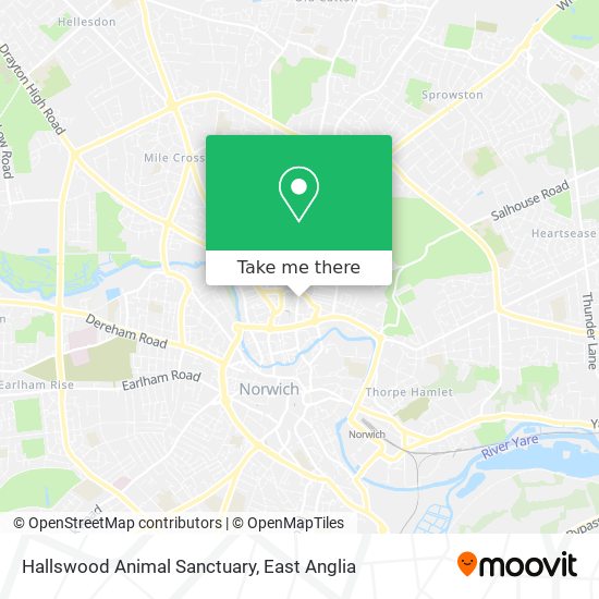 Hallswood Animal Sanctuary map