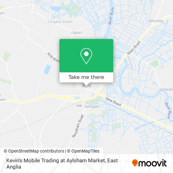 Kevin's Mobile Trading at Aylsham Market map