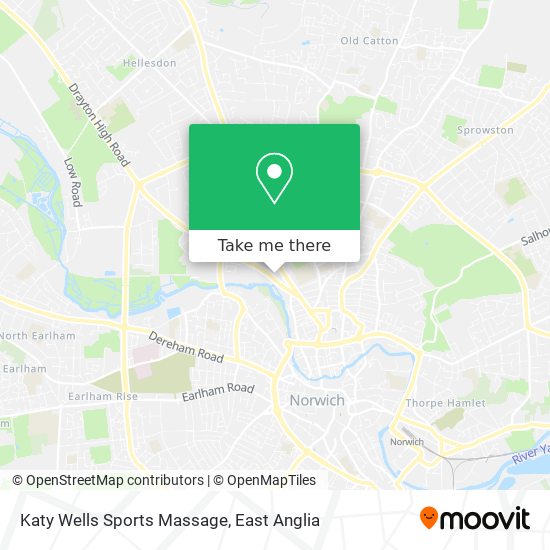 Katy Wells Sports Massage map