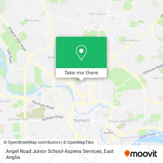 Angel Road Junior School-Aspens Services map