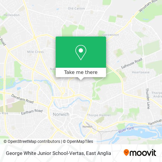 George White Junior School-Vertas map