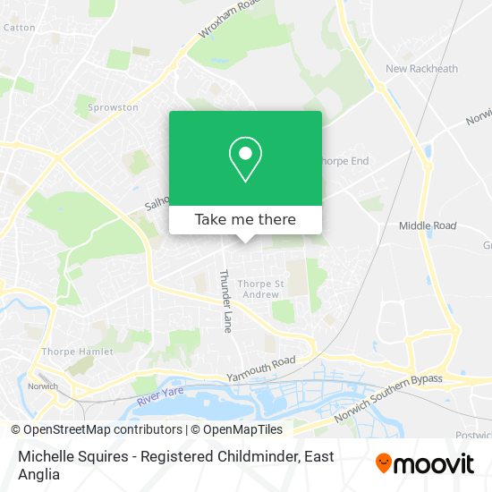 Michelle Squires - Registered Childminder map