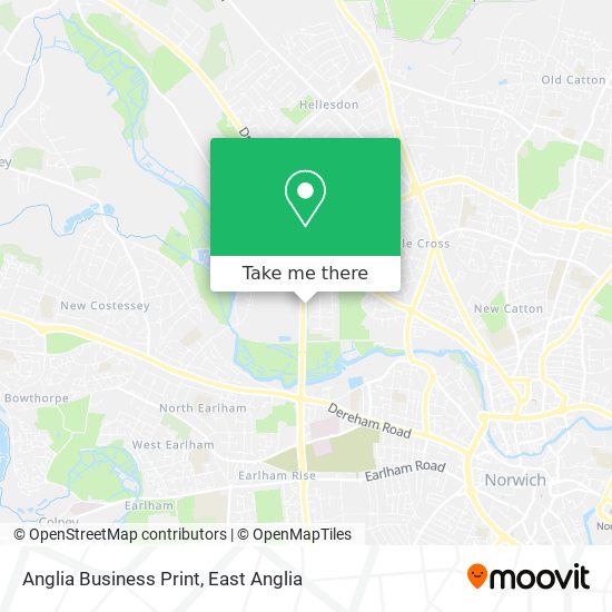 Anglia Business Print map