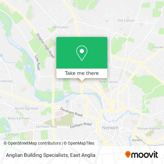 Anglian Building Specialists map