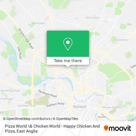 Pizza World \& Chicken World - Happy Chicken And Pizza map
