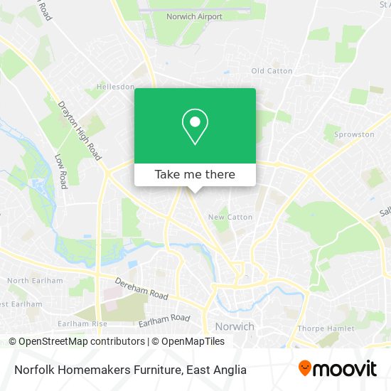 Norfolk Homemakers Furniture map