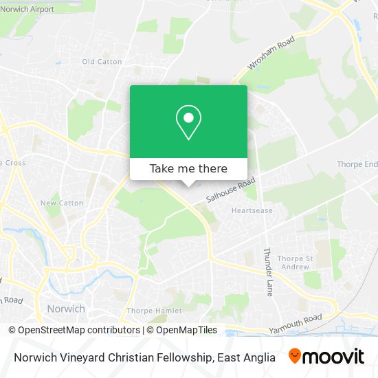 Norwich Vineyard Christian Fellowship map