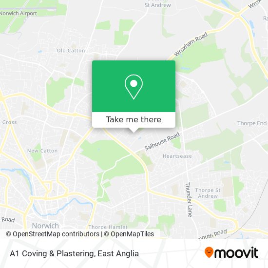 A1 Coving & Plastering map