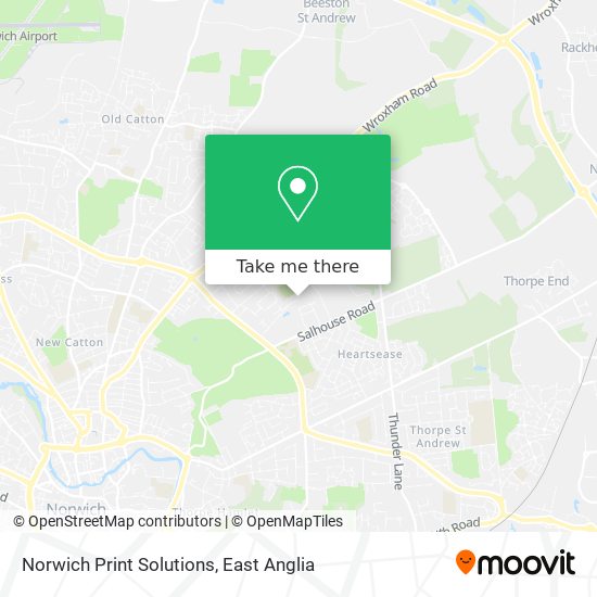 Norwich Print Solutions map