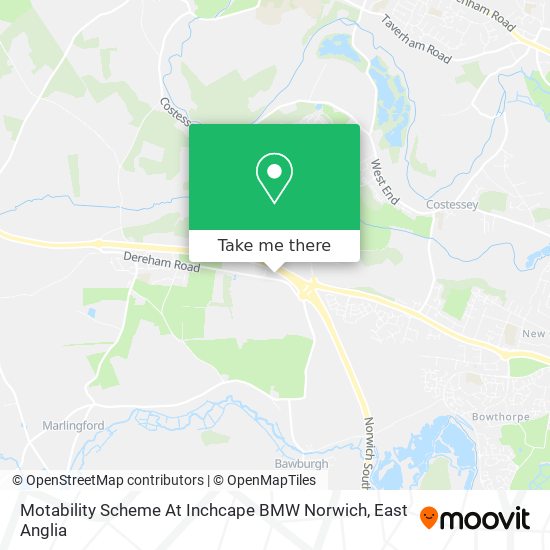 Motability Scheme At Inchcape BMW Norwich map