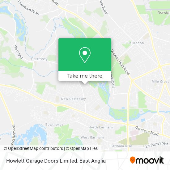 Howlett Garage Doors Limited map
