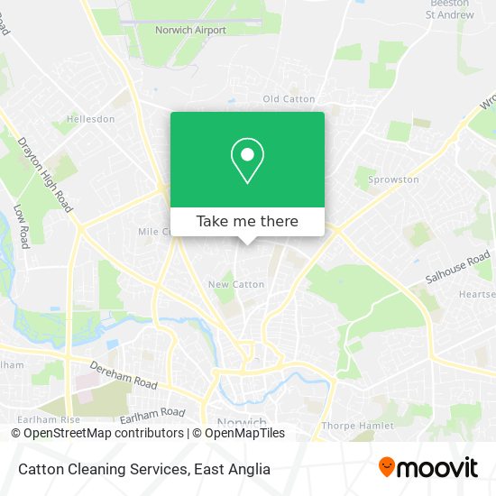 Catton Cleaning Services map