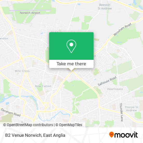 B2 Venue Norwich map