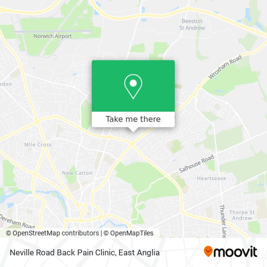 Neville Road Back Pain Clinic map