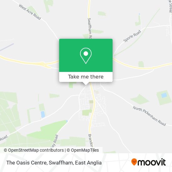 The Oasis Centre, Swaffham map