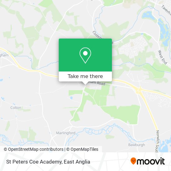 St Peters Coe Academy map