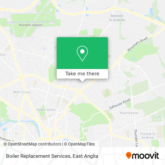 Boiler Replacement Services map