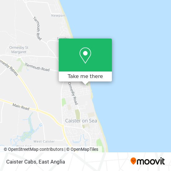 Caister Cabs map