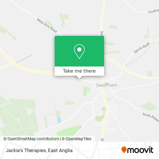 Jackie's Therapies map