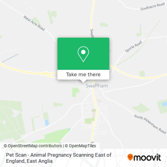 Pet Scan - Animal Pregnancy Scanning East of England map
