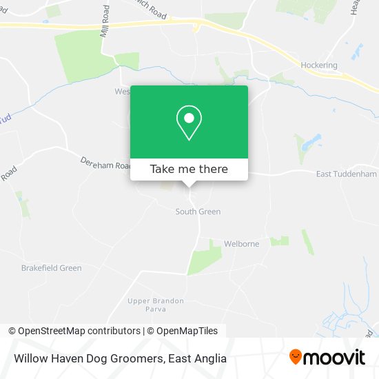 Willow Haven Dog Groomers map