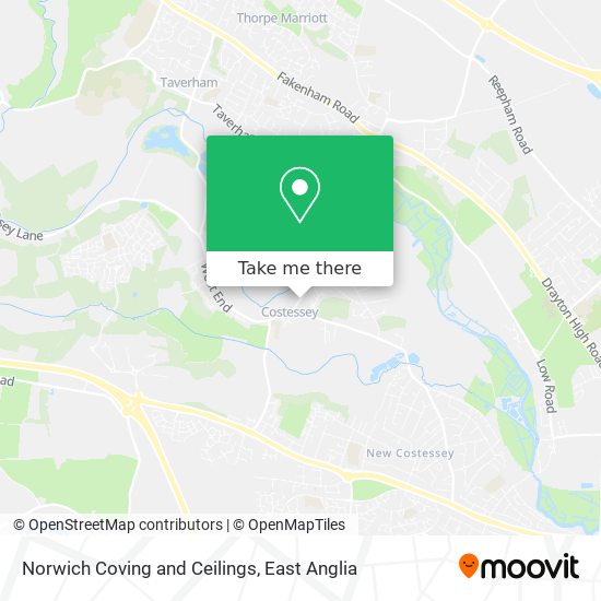 Norwich Coving and Ceilings map