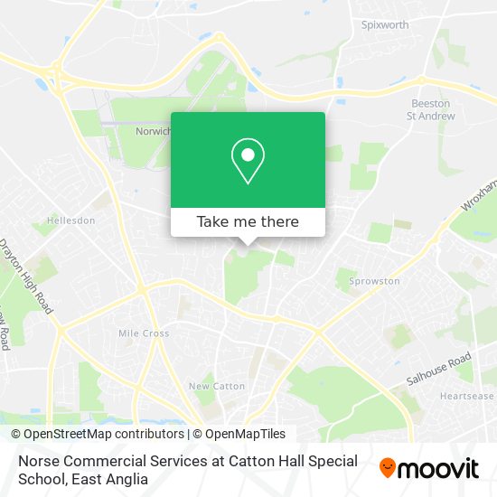 Norse Commercial Services at Catton Hall Special School map