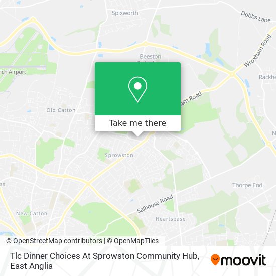 Tlc Dinner Choices At Sprowston Community Hub map