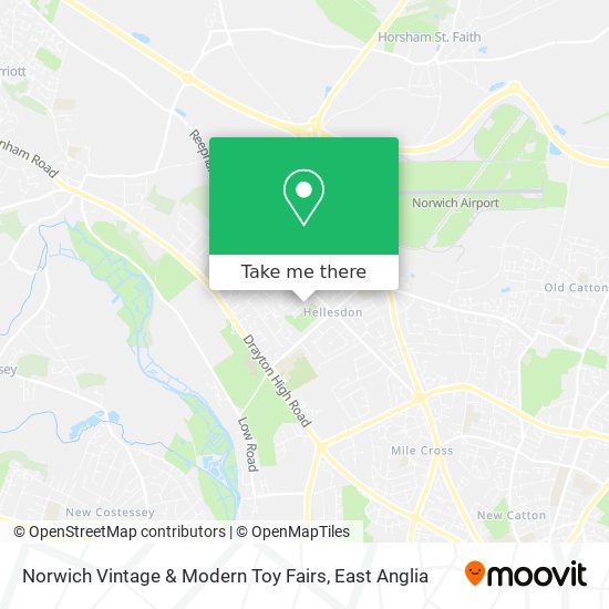 Norwich Vintage & Modern Toy Fairs map