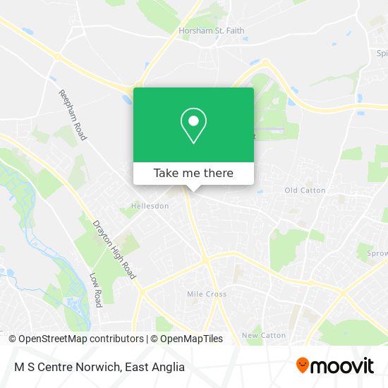 M S Centre Norwich map