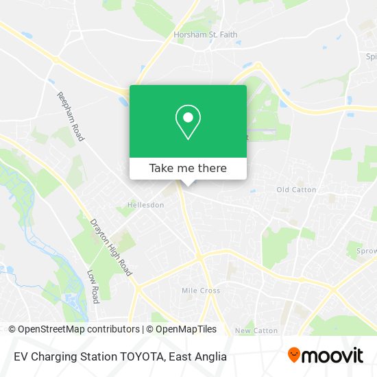 EV Charging Station TOYOTA map