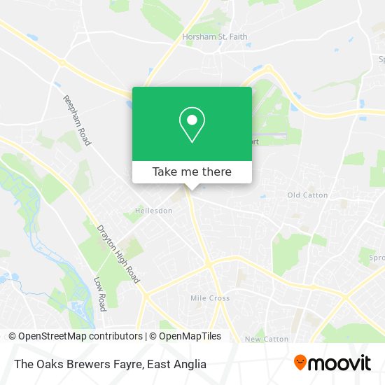 The Oaks Brewers Fayre map
