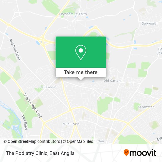 The Podiatry Clinic map