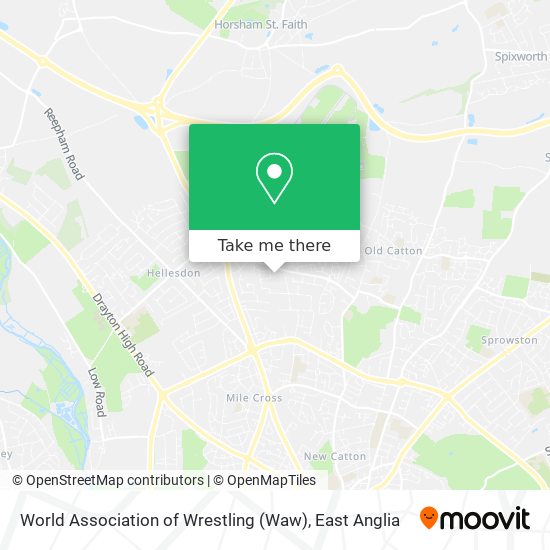 World Association of Wrestling (Waw) map