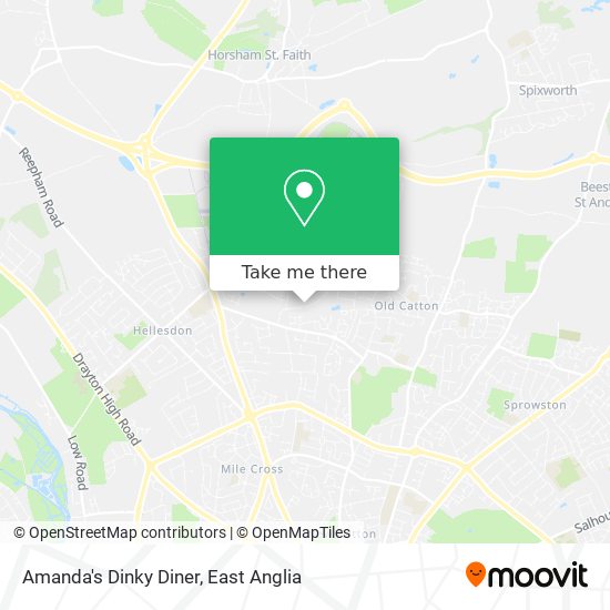 Amanda's Dinky Diner map