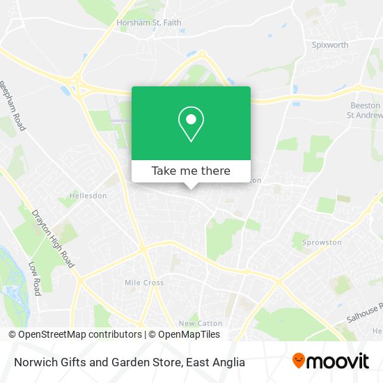 Norwich Gifts and Garden Store map