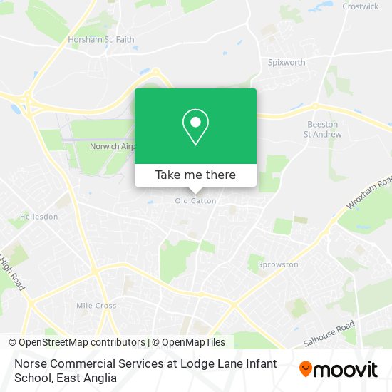 Norse Commercial Services at Lodge Lane Infant School map