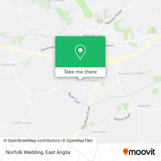 Norfolk Wedding map