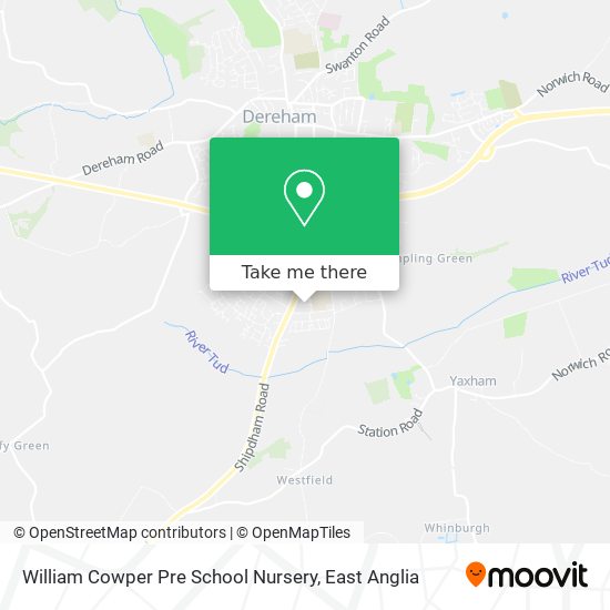 William Cowper Pre School Nursery map